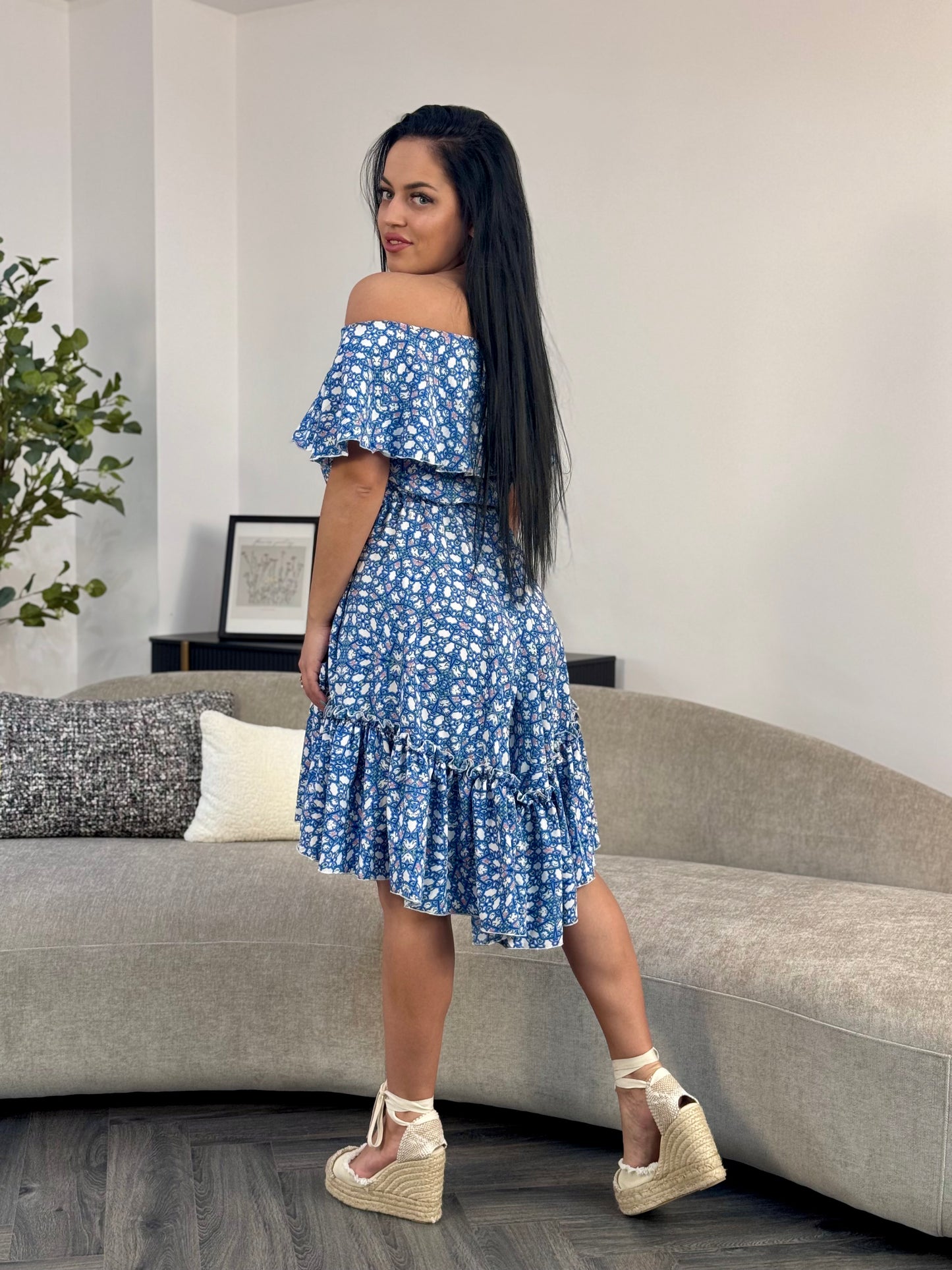 Rochie BELLA PRINT - Blue Print