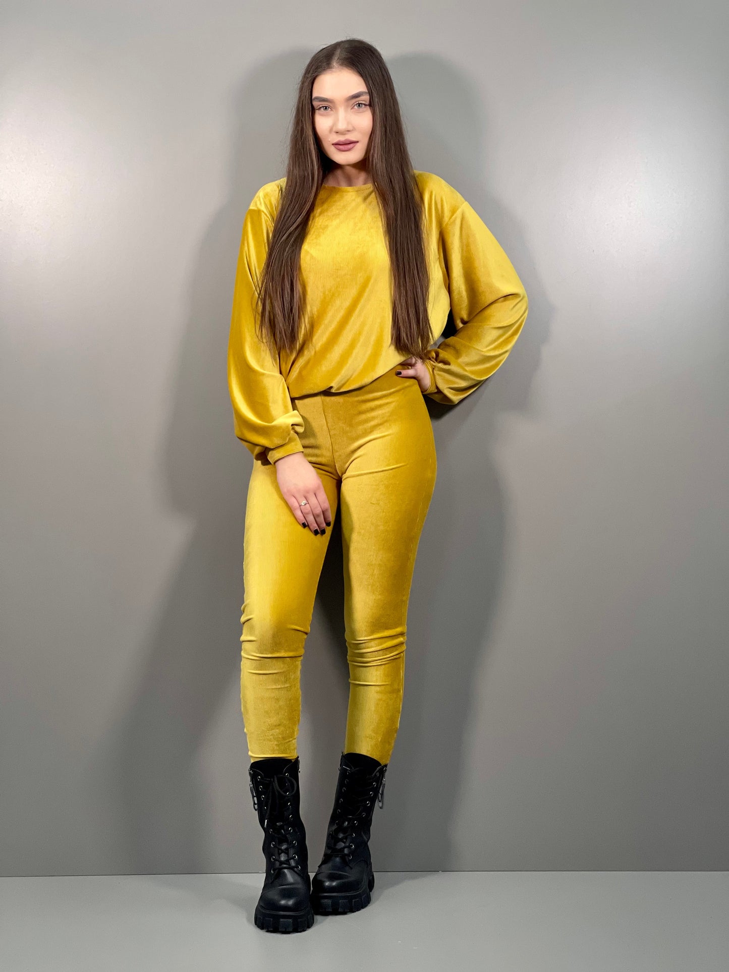 Costum LAVINIA - Galben Mustar