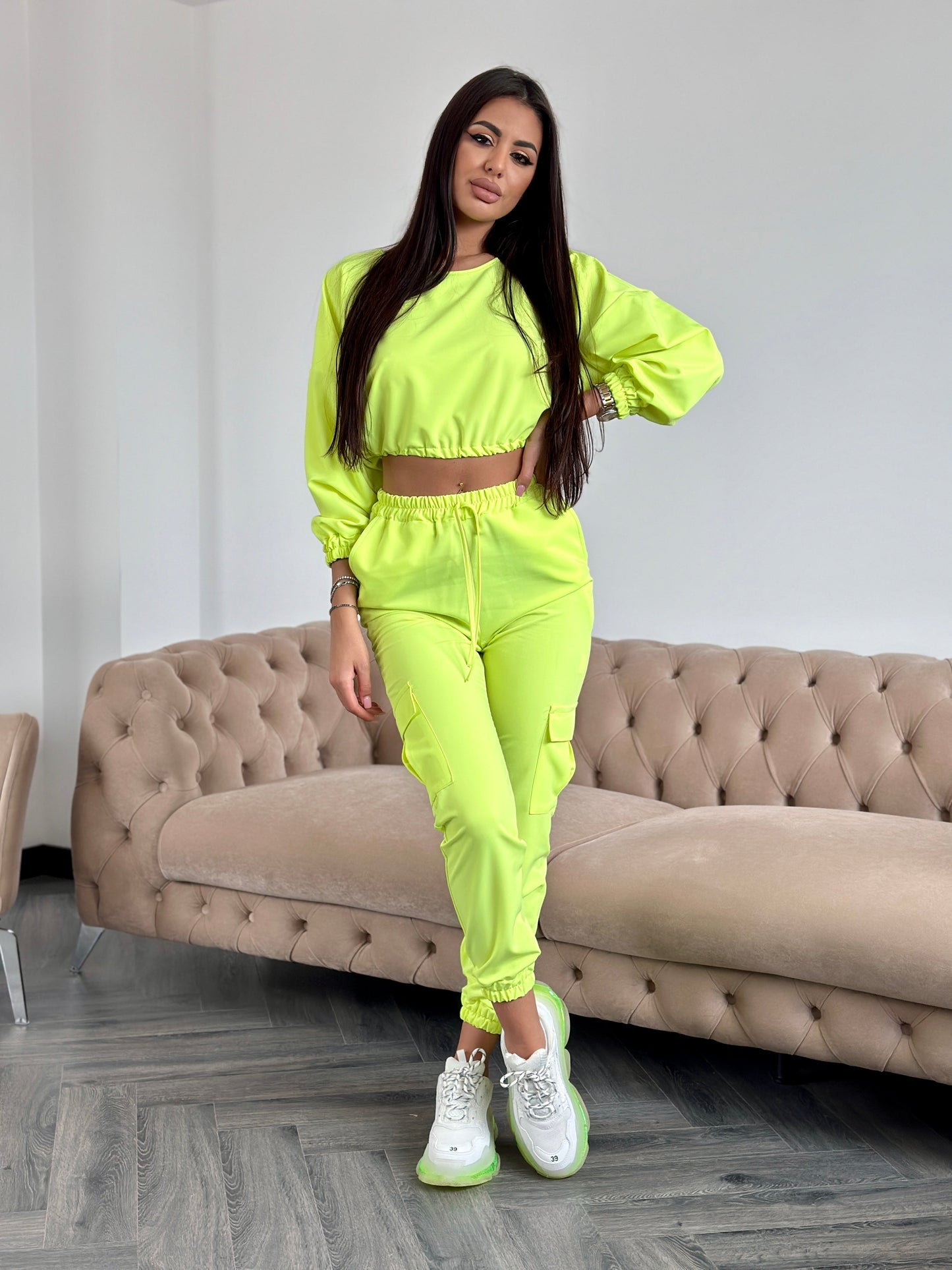 Costum Karina Summer - Verde Neon