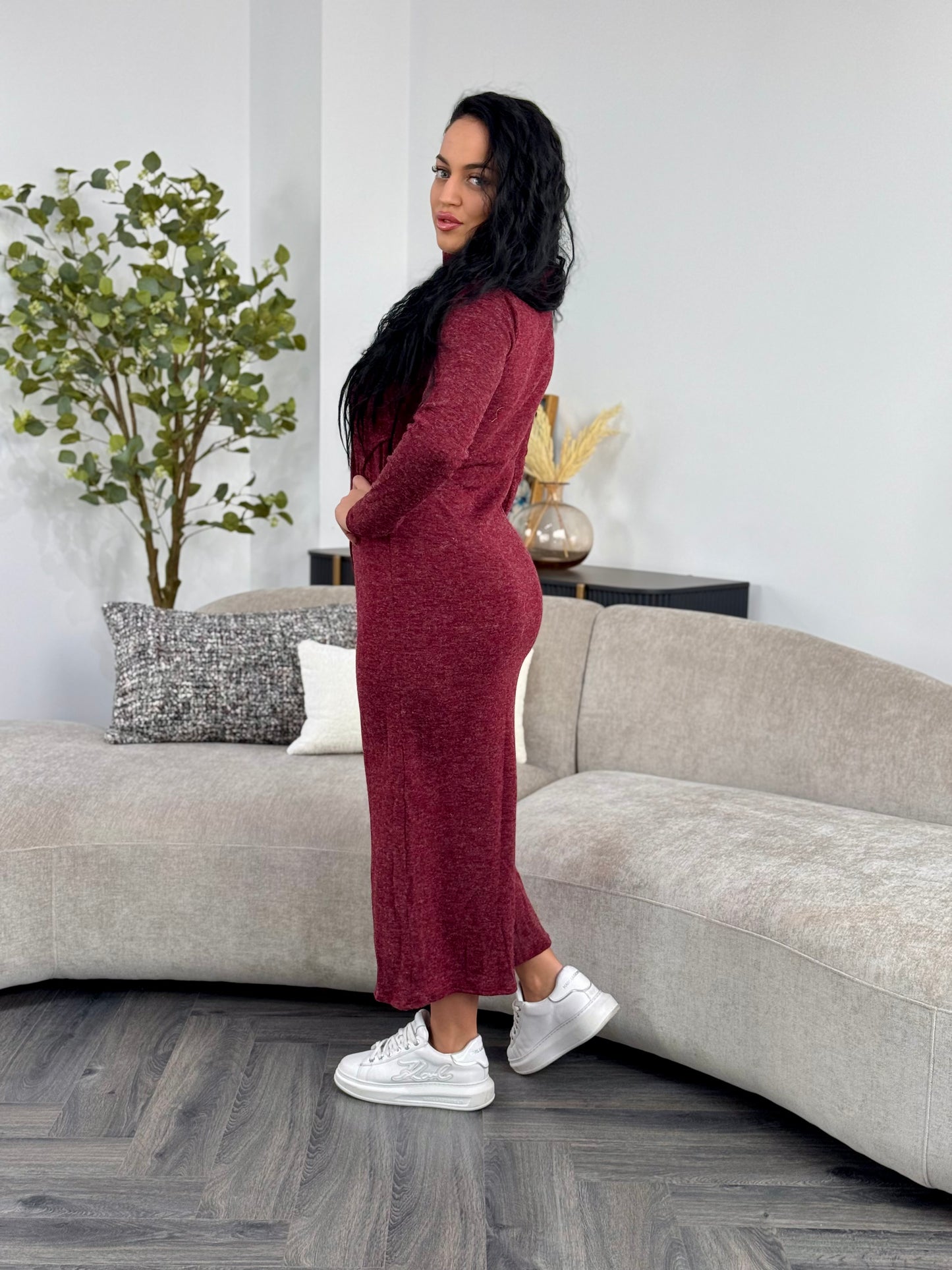 Rochie Theodora - Bordo