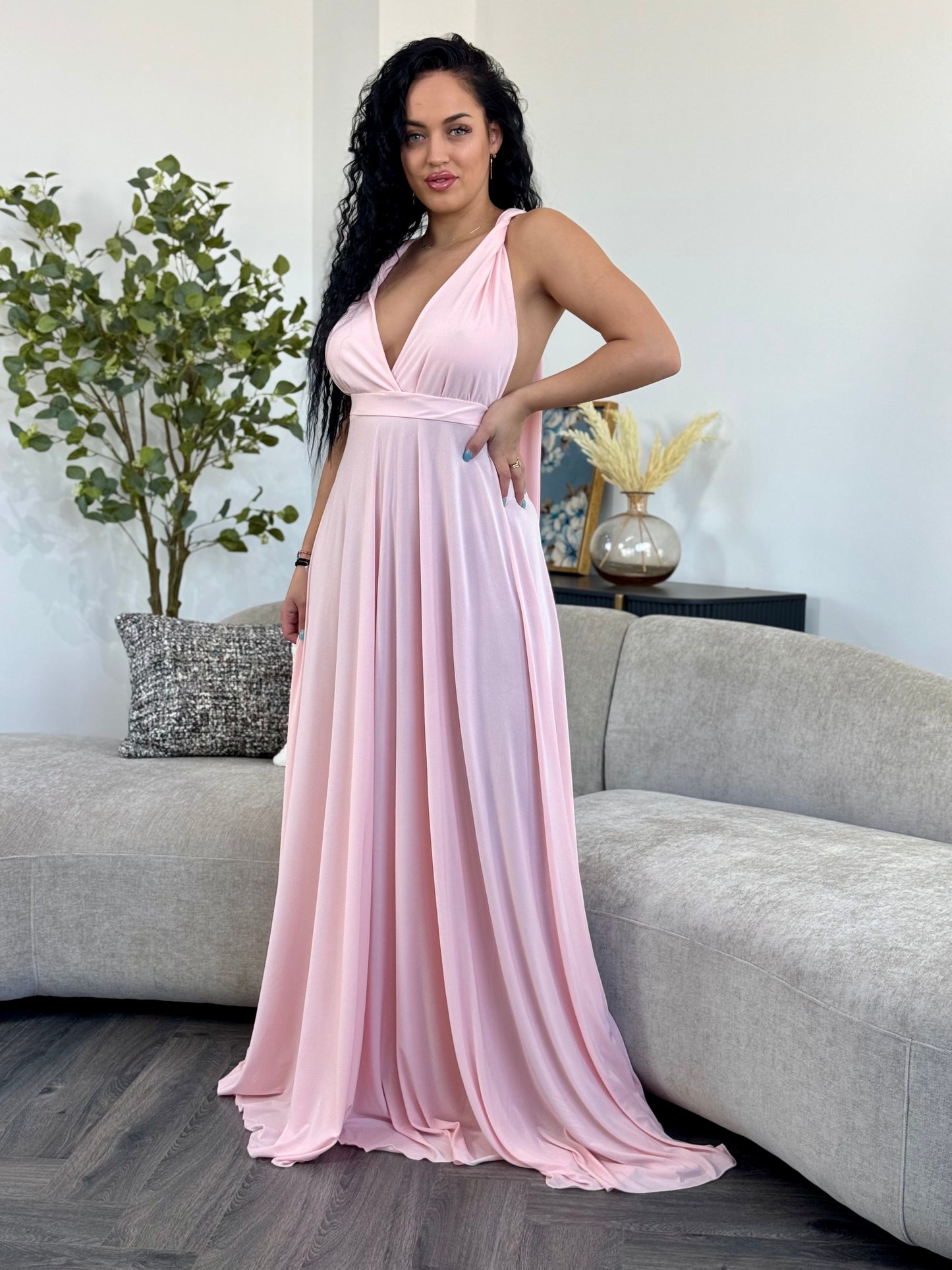 Rochie Versatila - Roz Pal