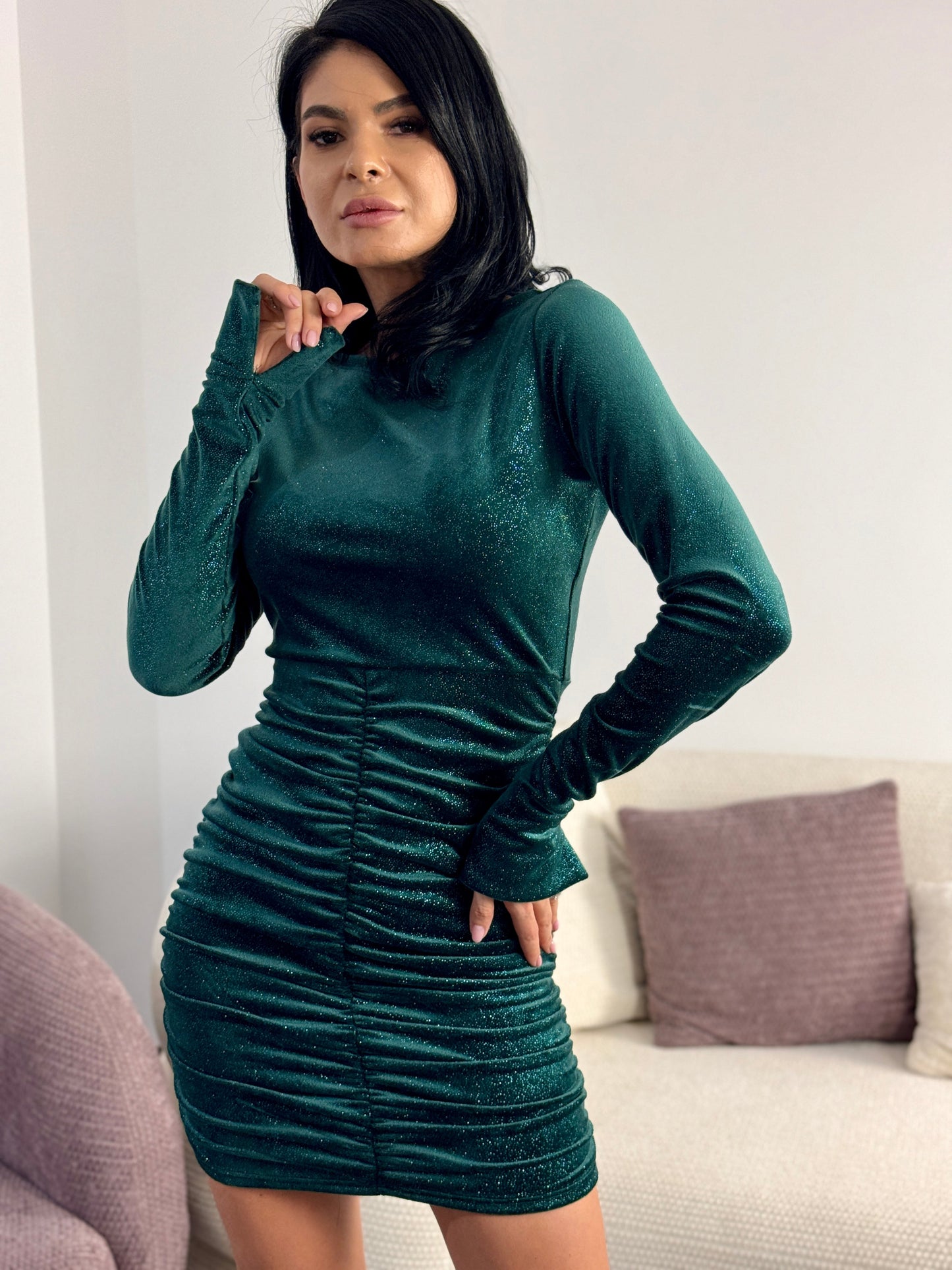 Rochie Christy - Verde Smarald