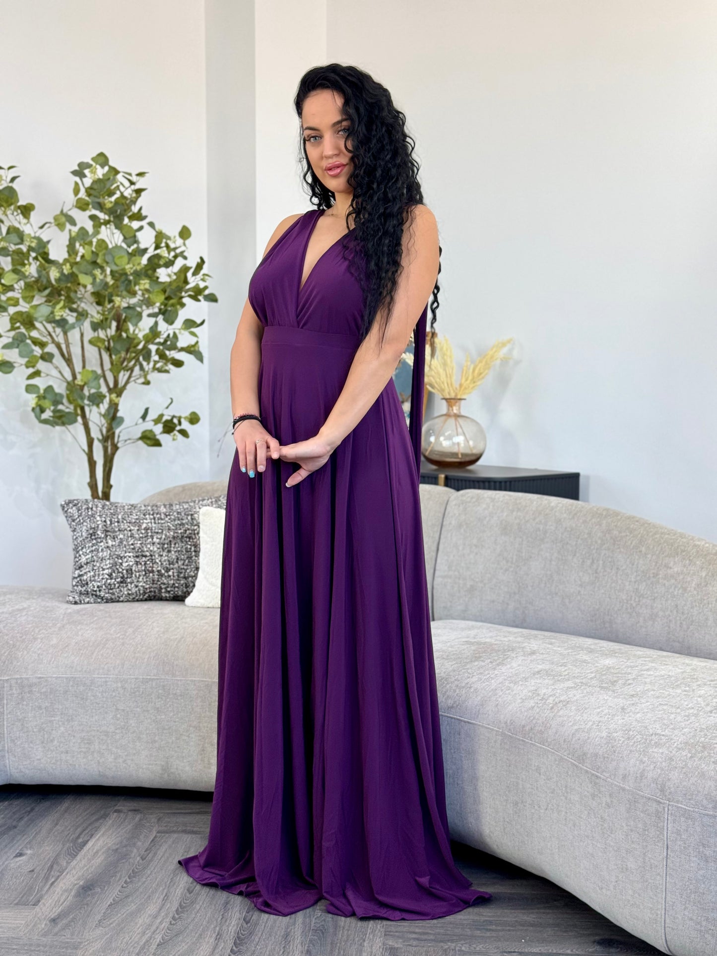 Rochie Versatila - Mov Inchis