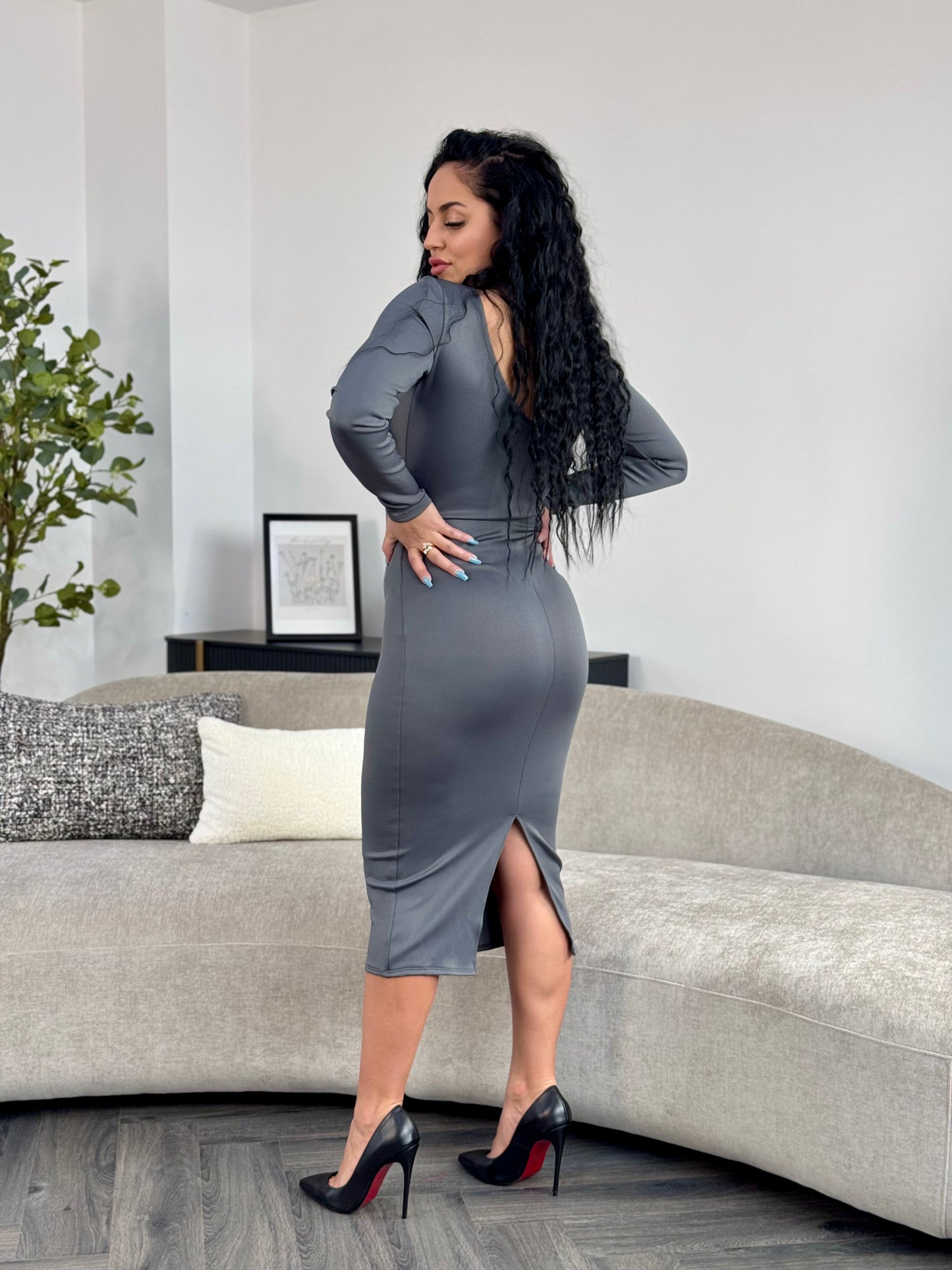 Rochie Aleyna - Gray