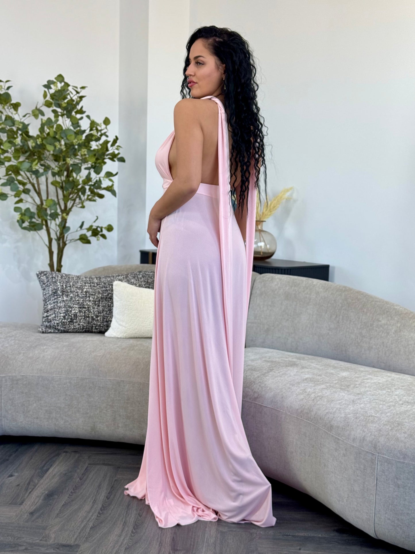 Rochie Versatila - Roz Pal