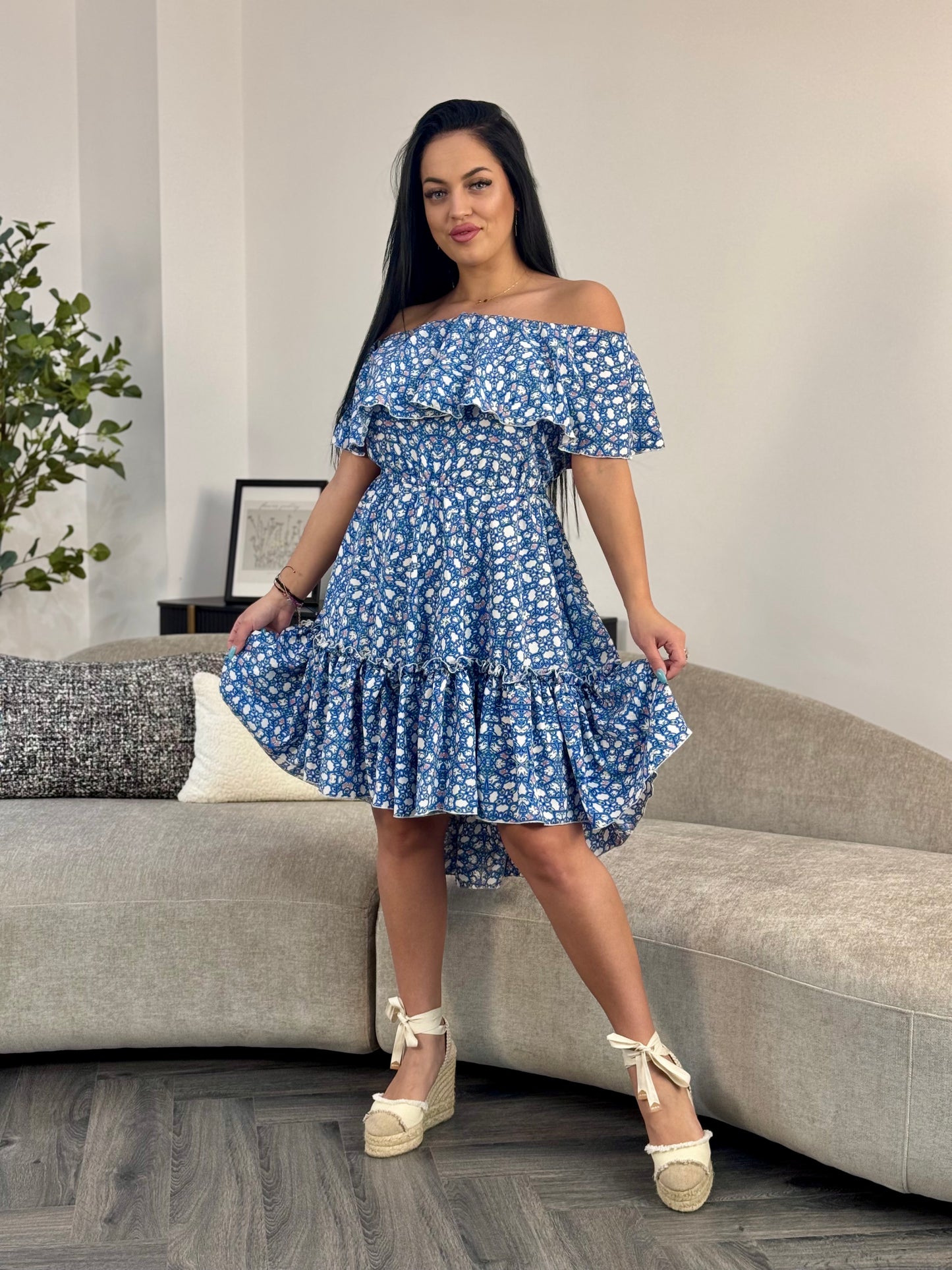 Rochie BELLA PRINT - Blue Print
