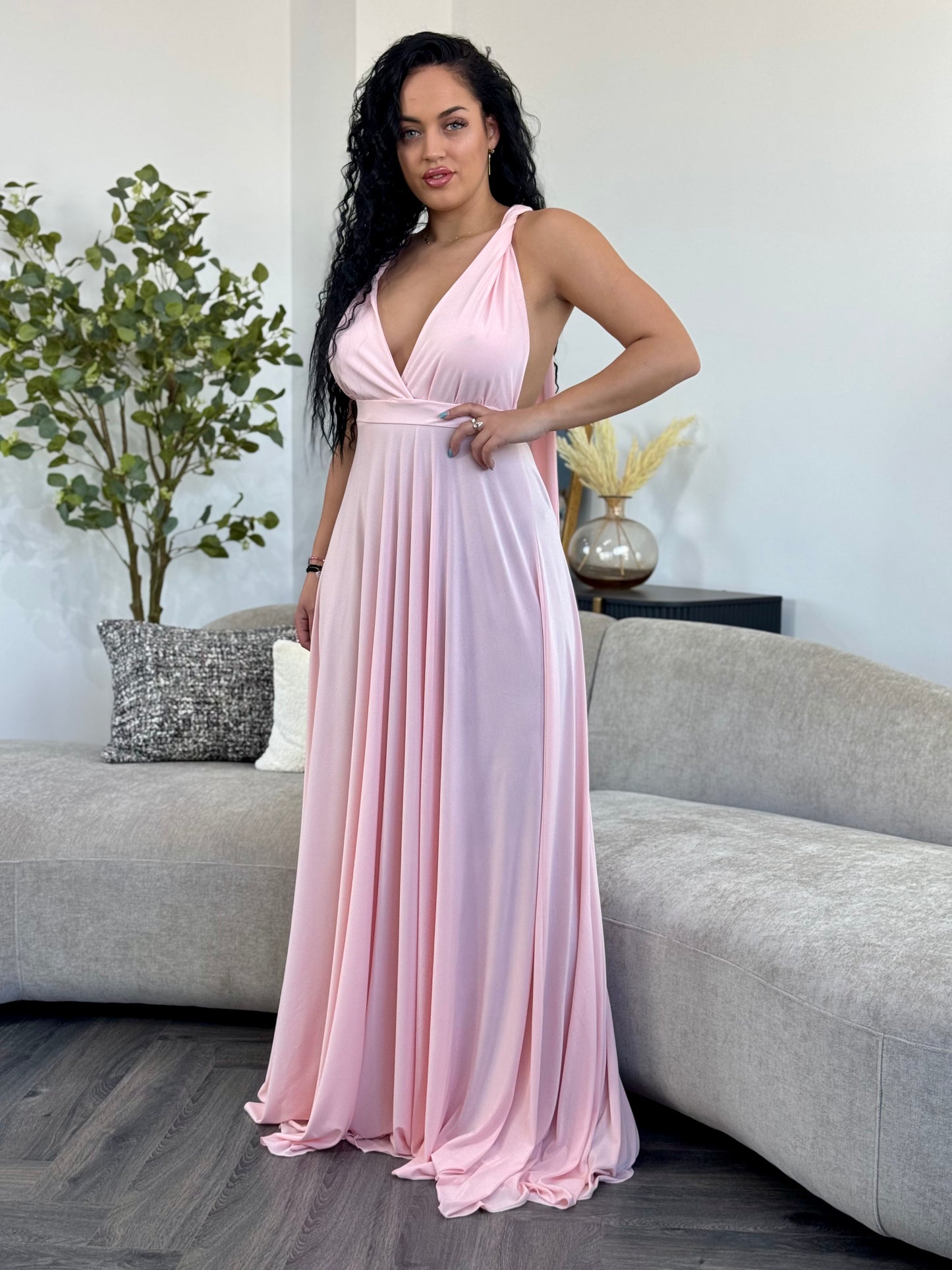 Rochie Versatila - Roz Pal