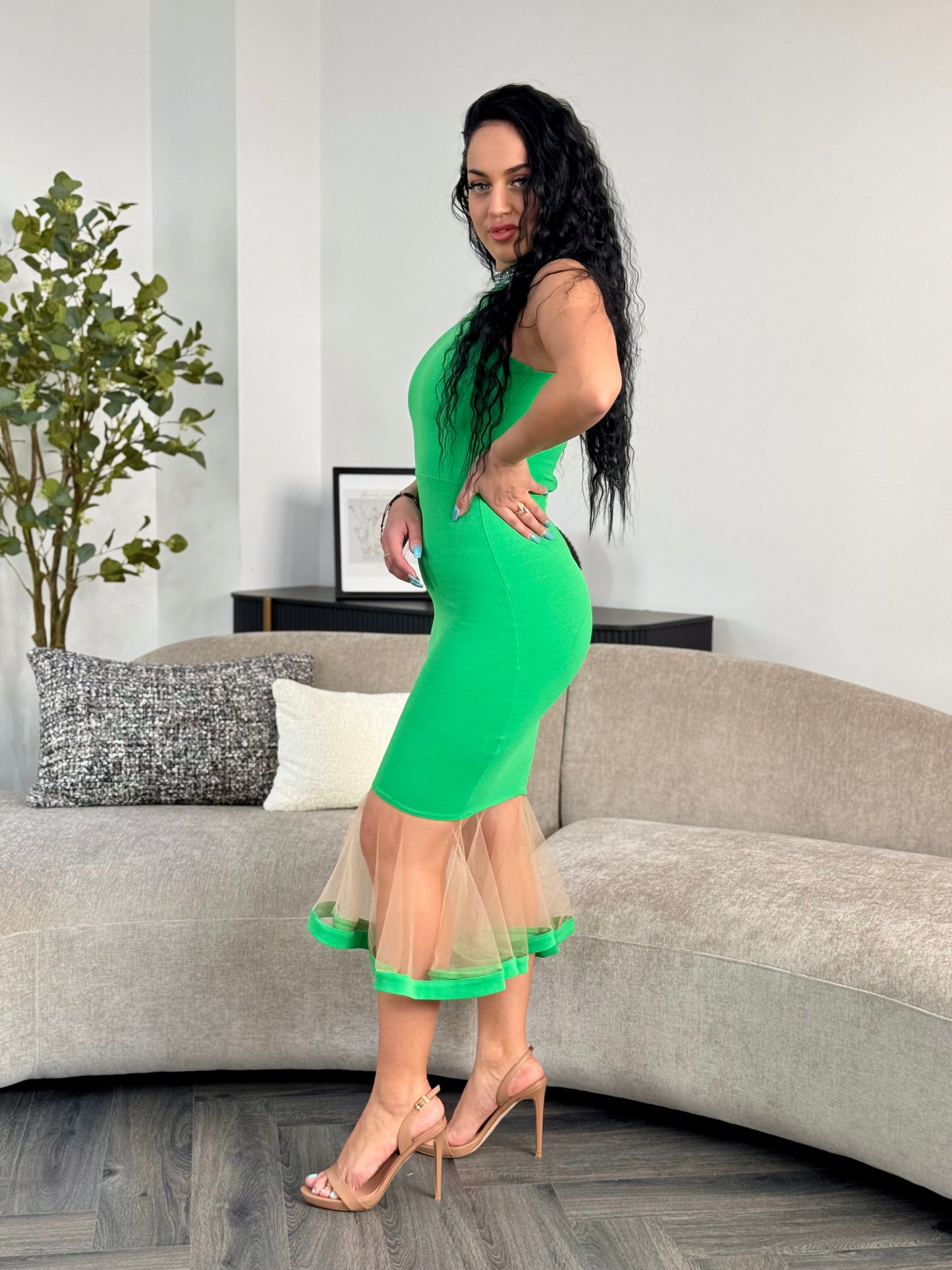 Rochie RANIA TULLE - VERDE