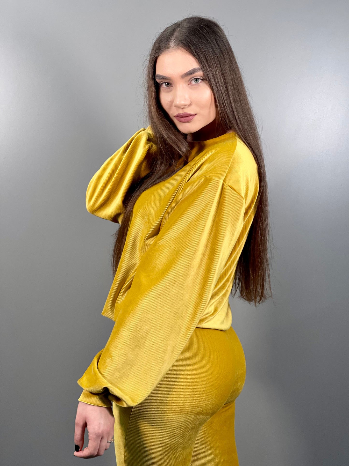 Costum LAVINIA - Galben Mustar