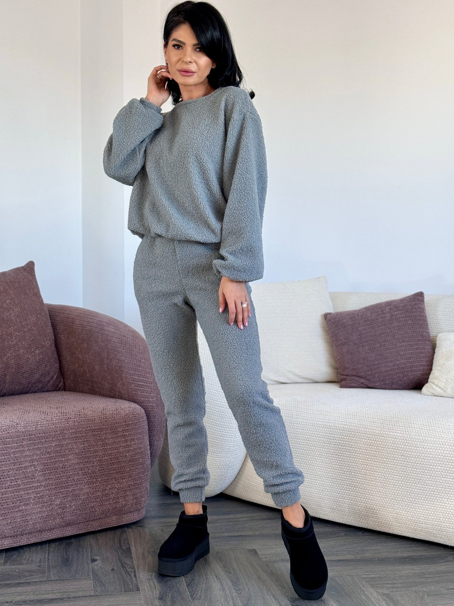Costum Mona Plush - Dark gray