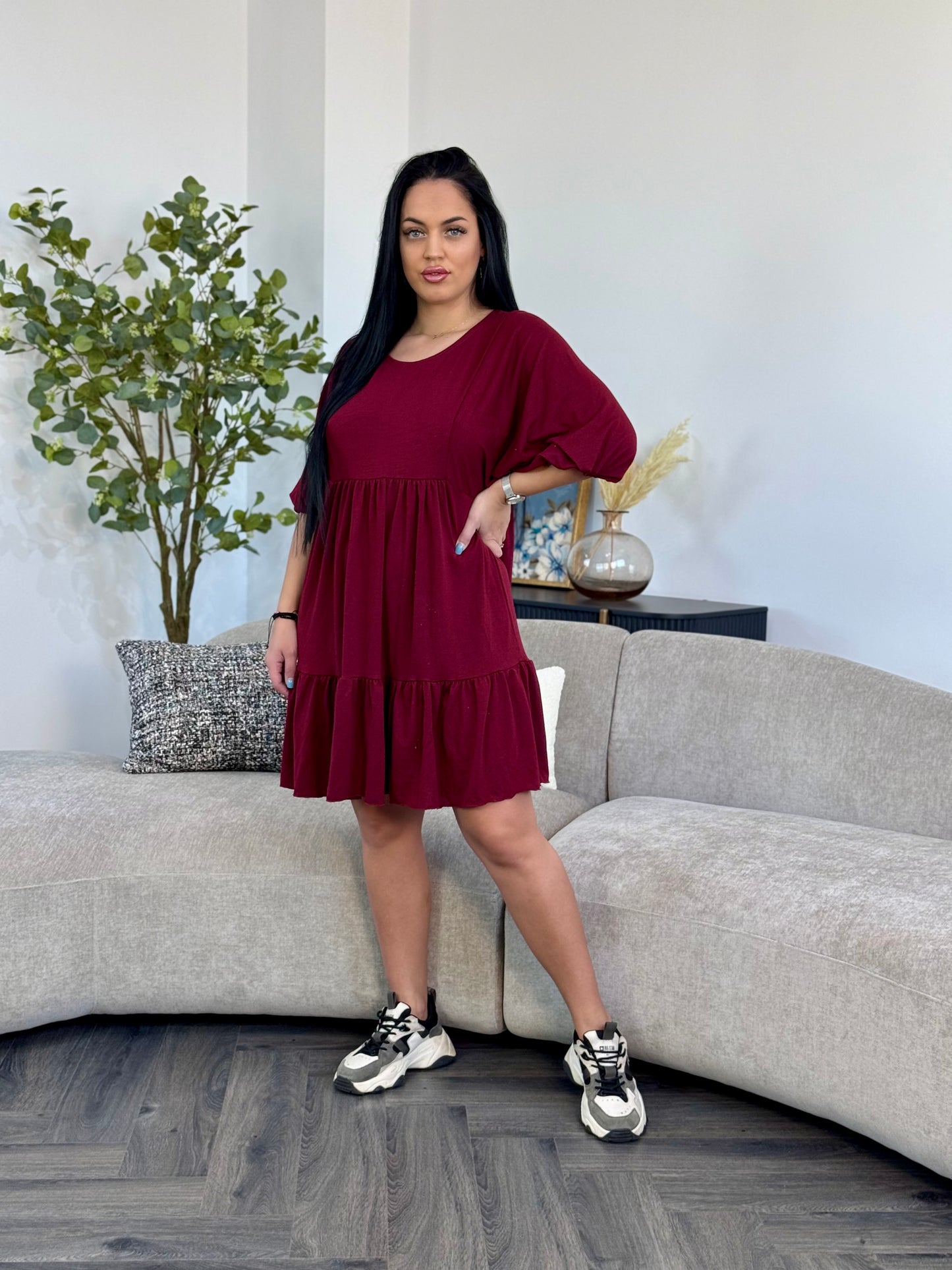 Rochie Chloe - Bordo
