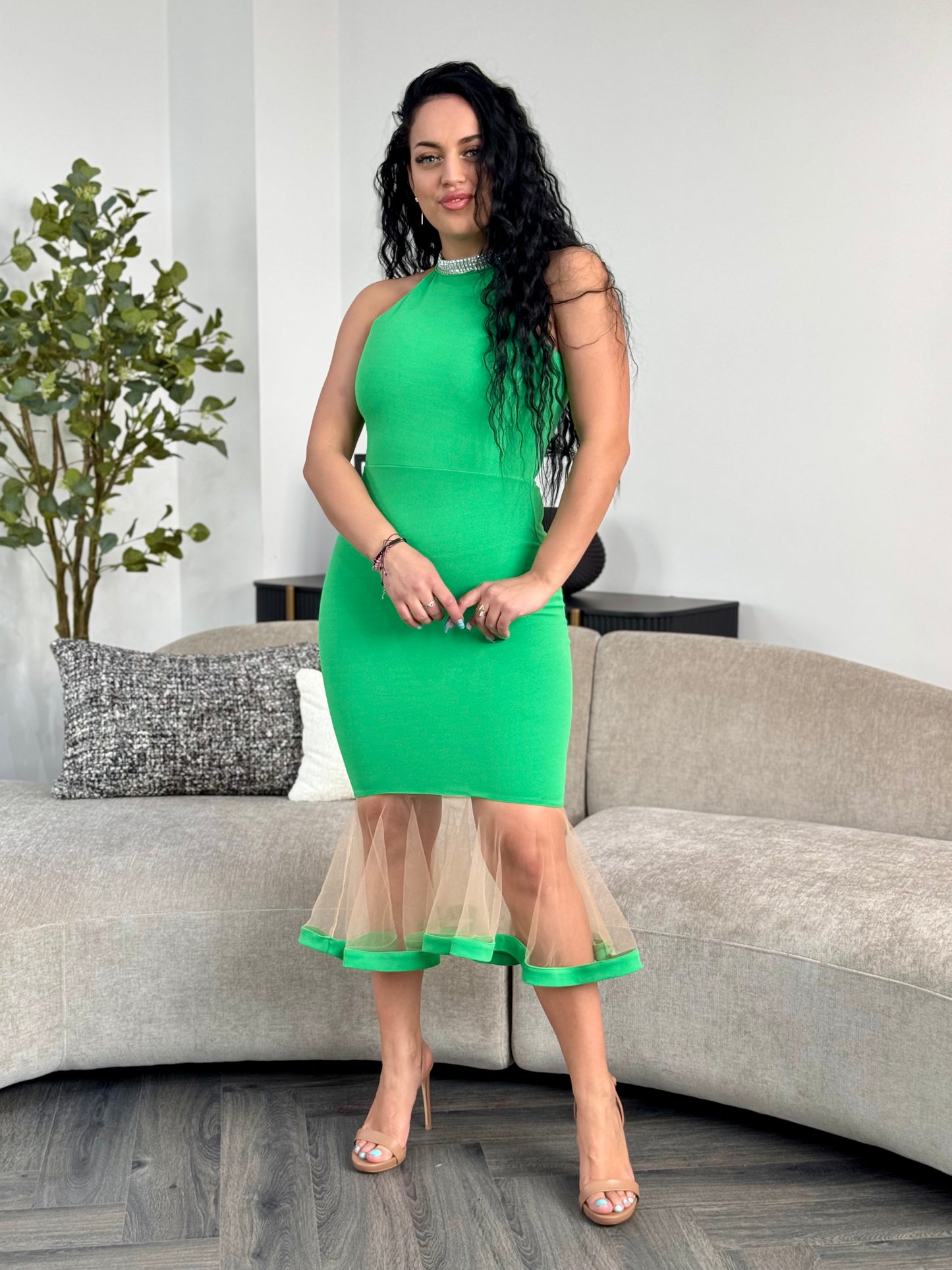 Rochie RANIA TULLE - VERDE