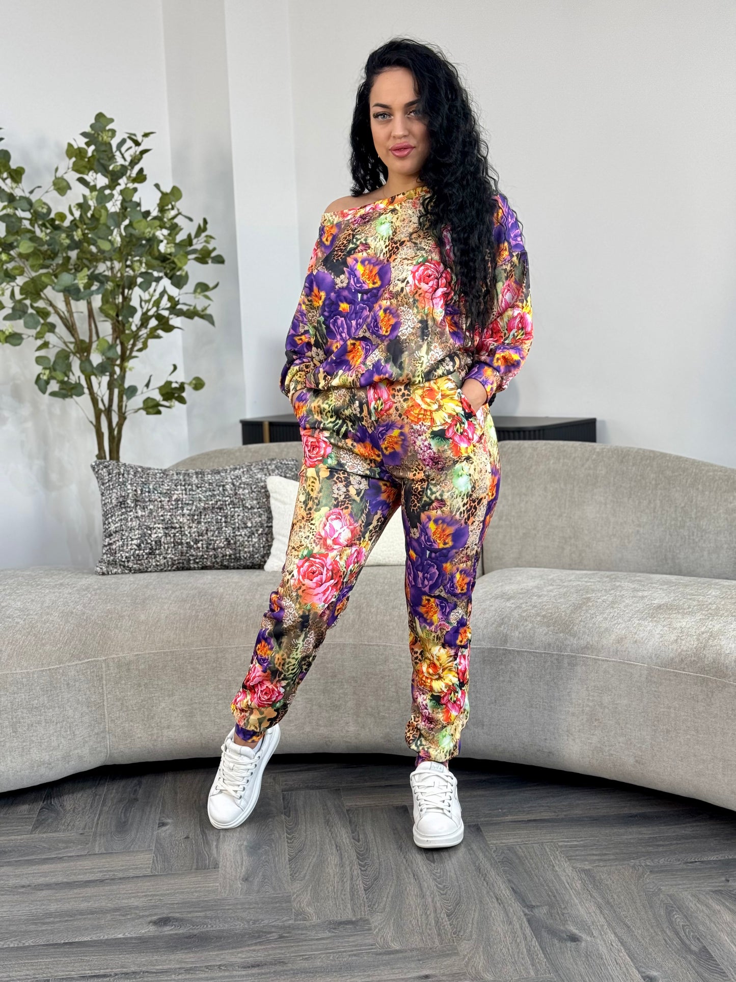 Costum Tessa Flowers - Purple