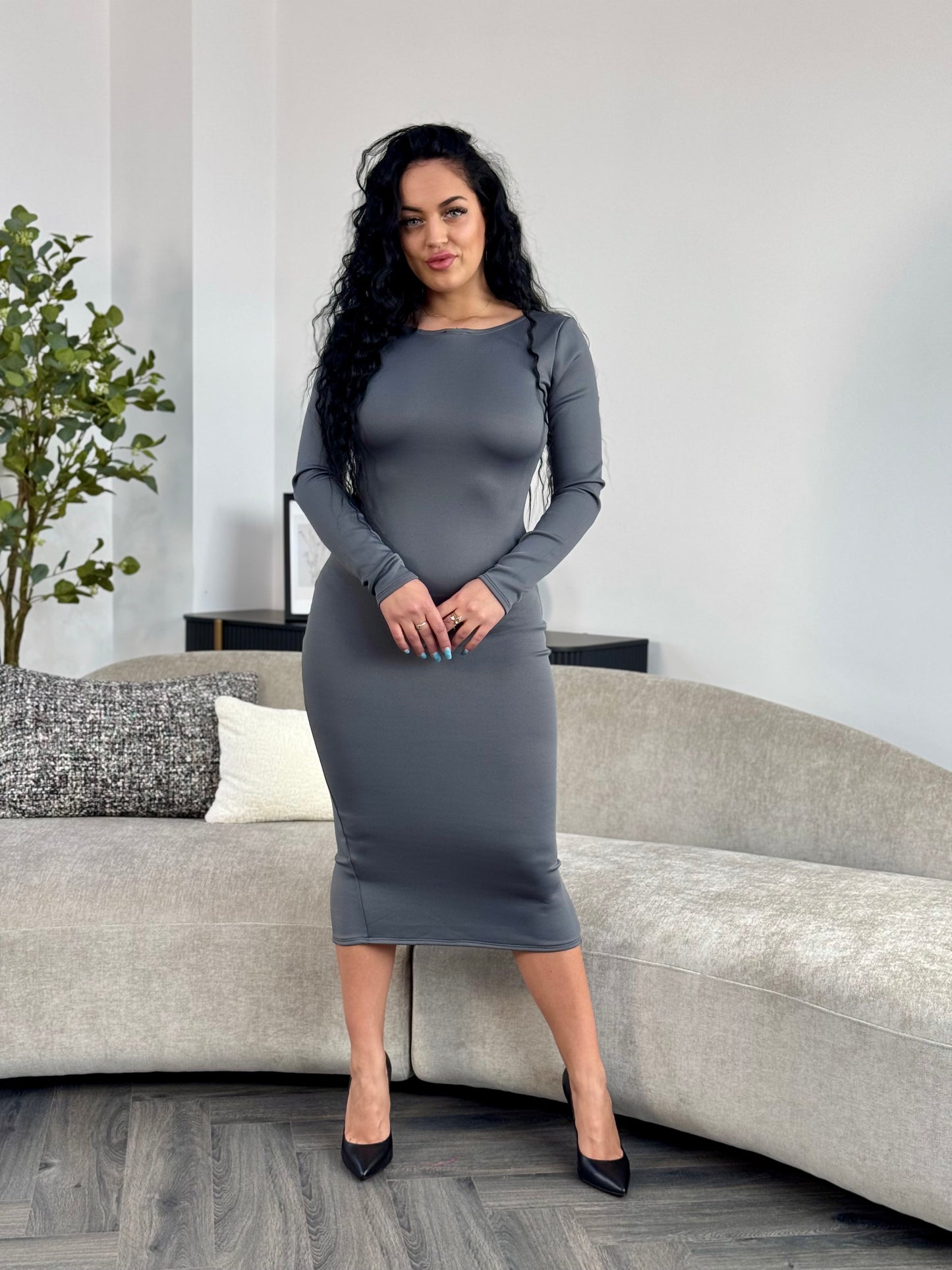 Rochie Aleyna - Gray