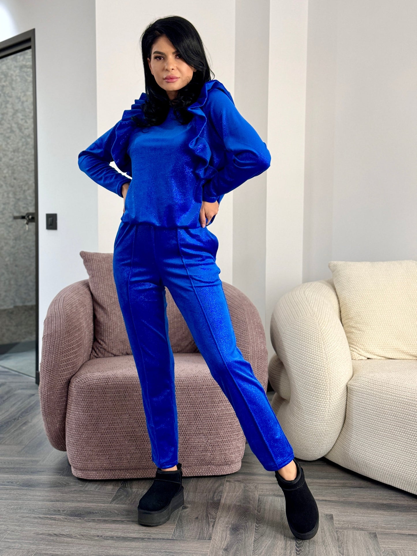 Costum Ellba - Albastru Electric