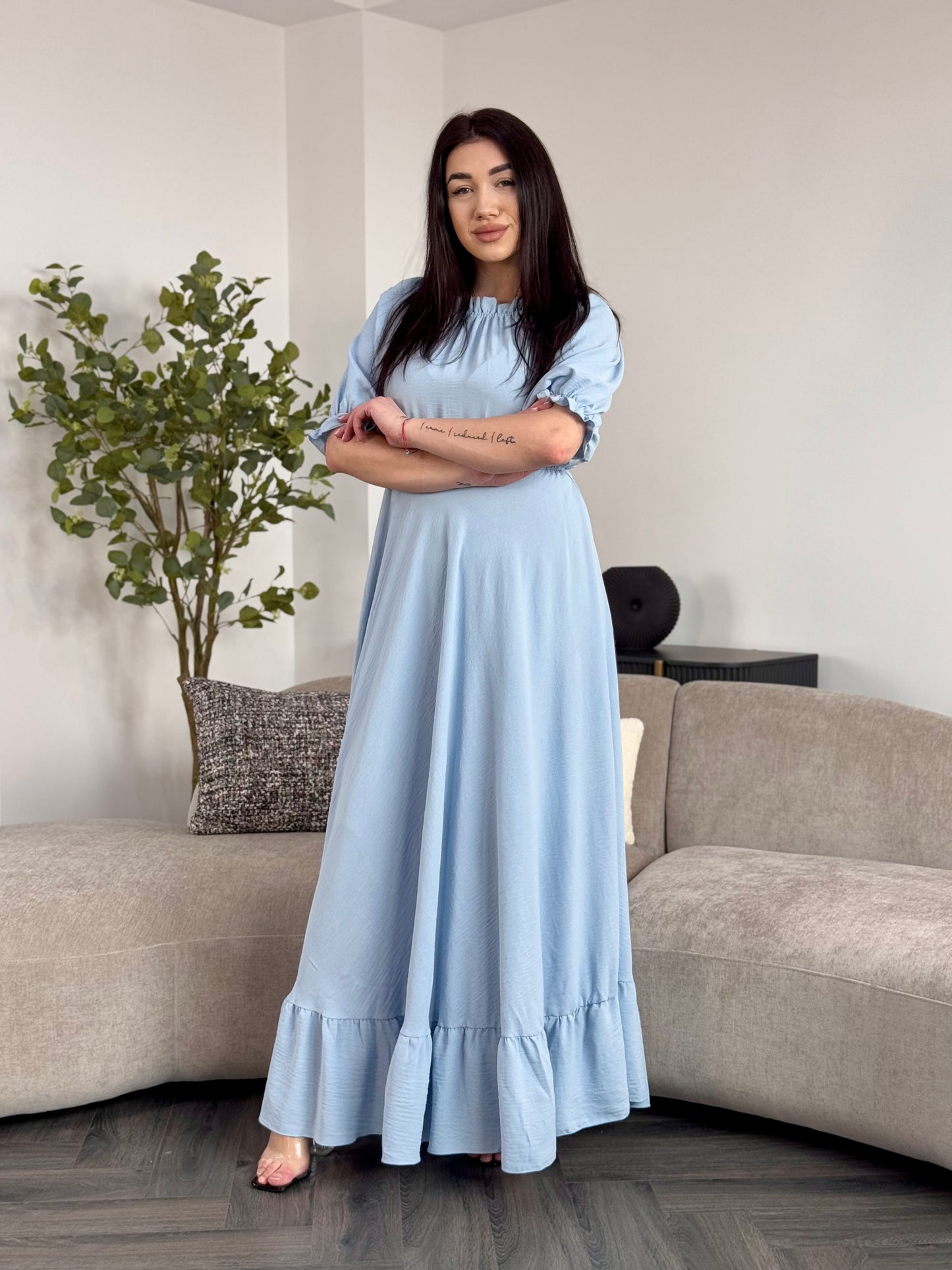 Rochie Anemona Long - Baby blue