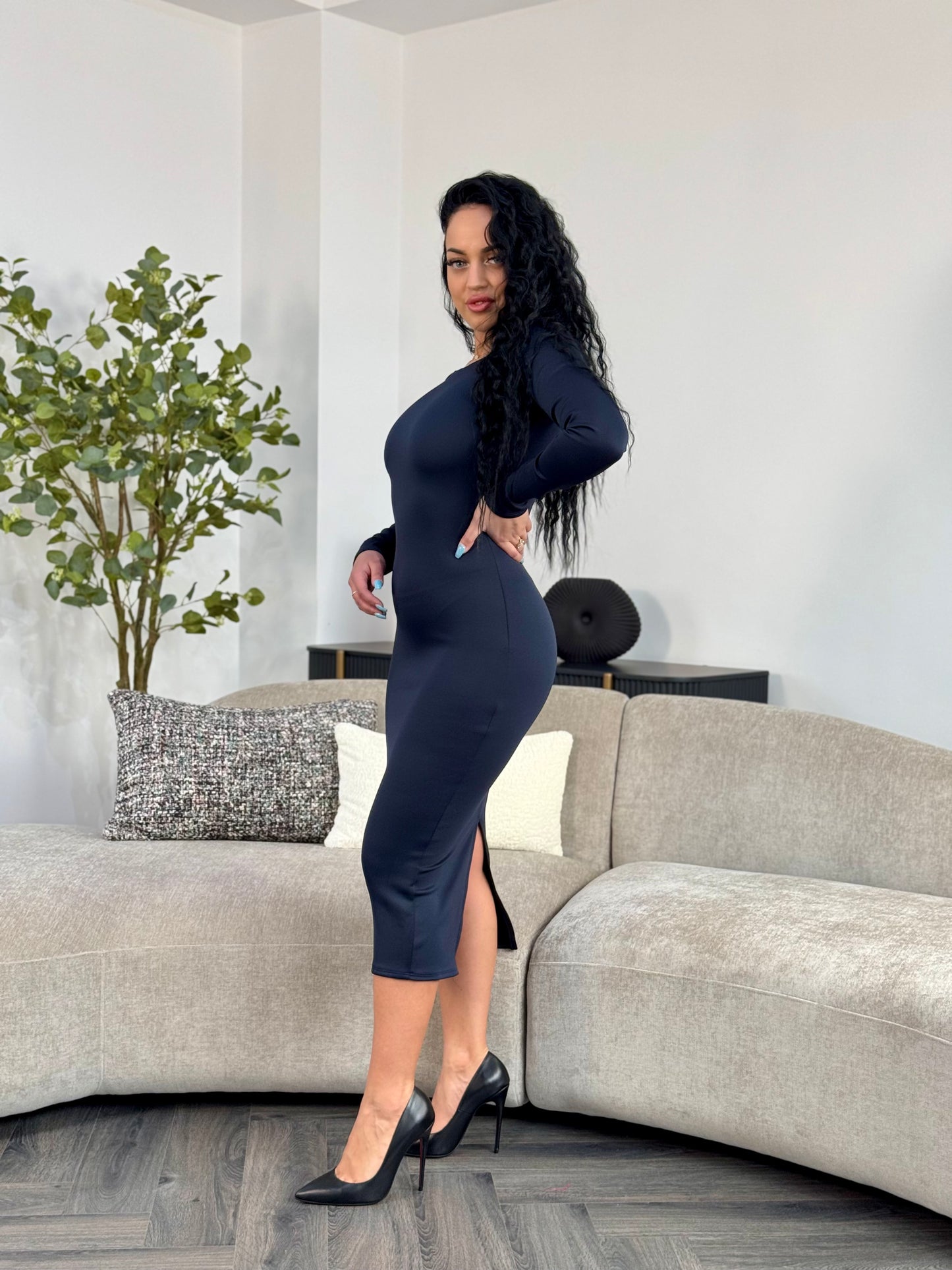 Rochie Aleyna - Bleumarin