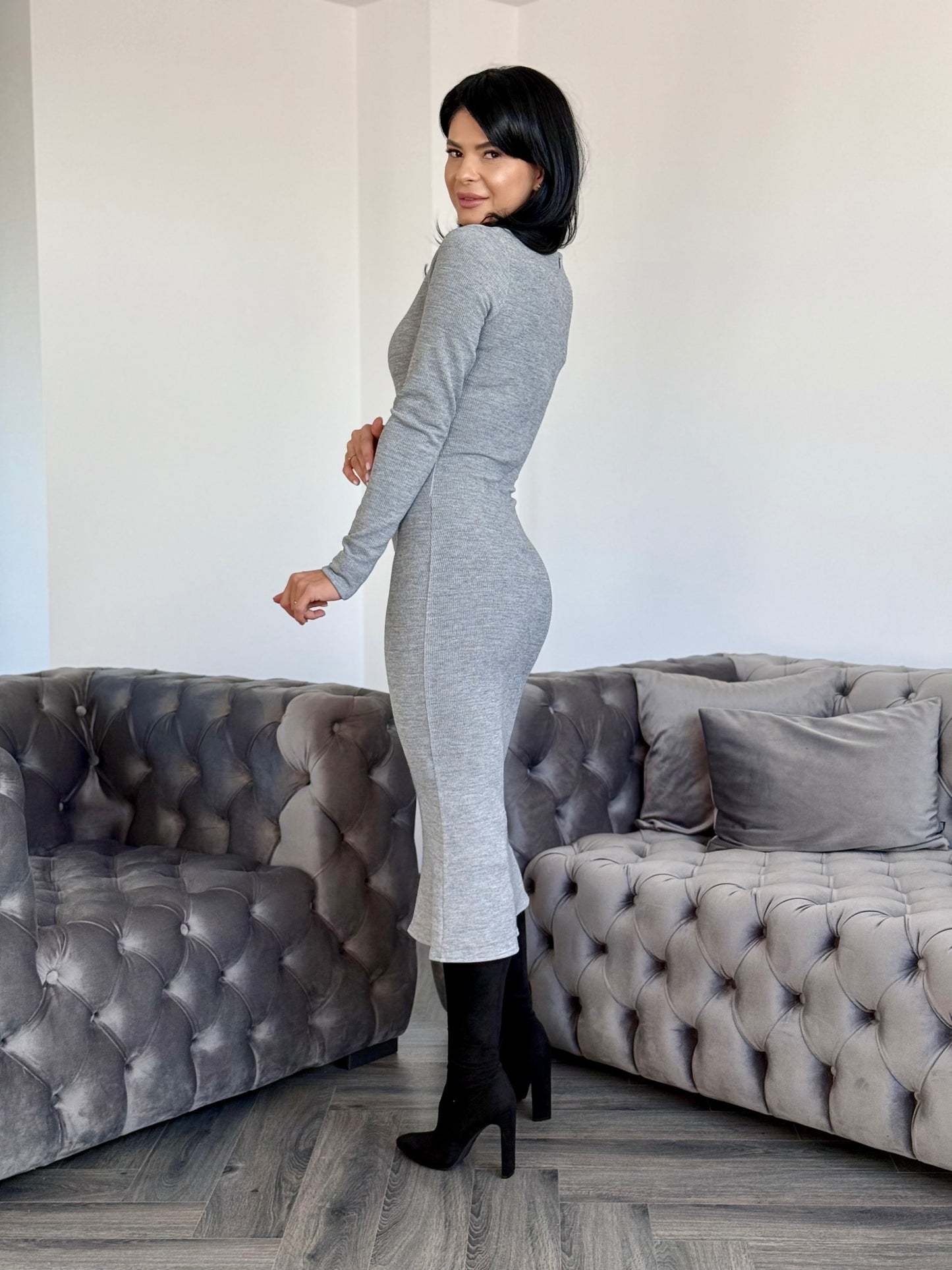 Rochie Nerissa - Gri