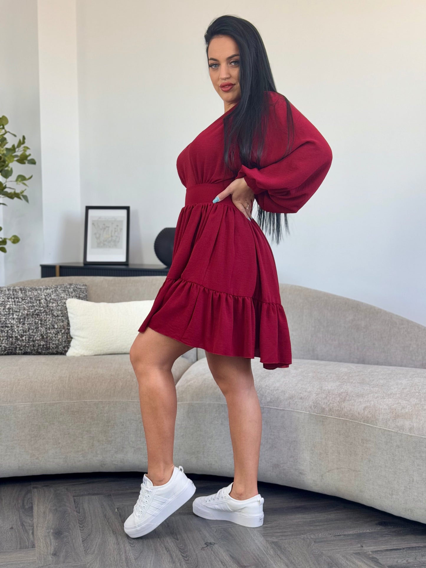 Rochie Christine - Bordo