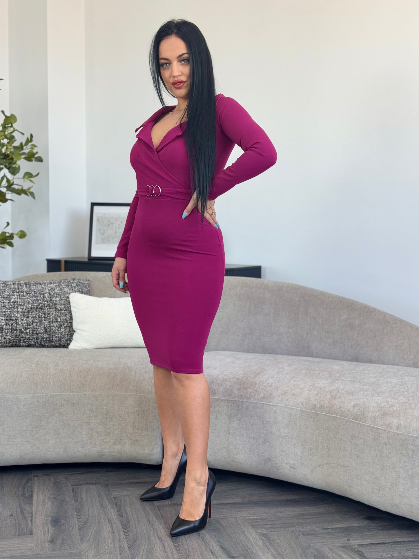 Rochie Carla - Mov Orhidee