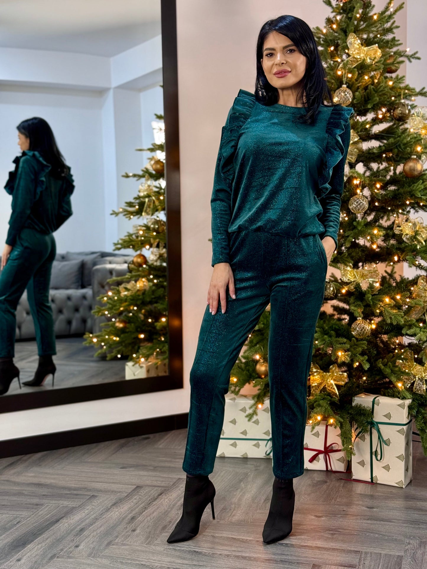 Costum Ellba - Verde Smarald