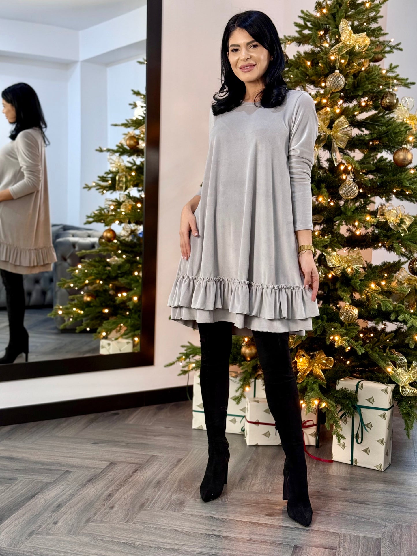 Rochie Alima - Gri Deschis