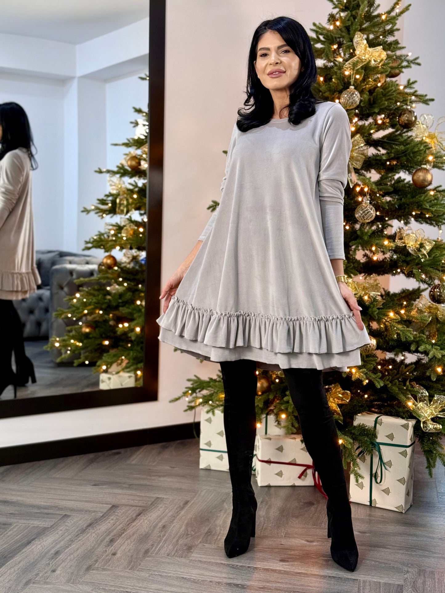Rochie Alima - Gri Deschis