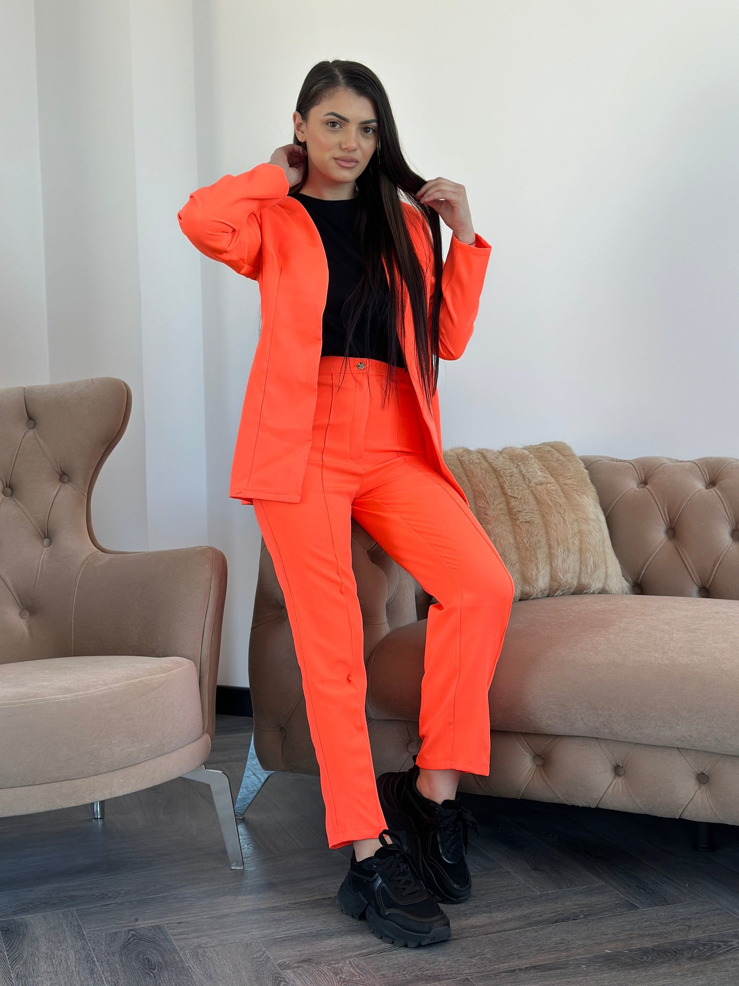 Costum Yvona - Red Orange