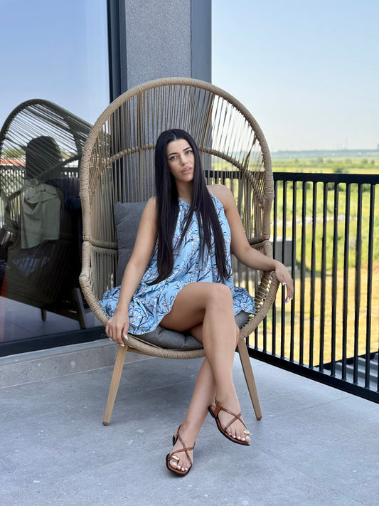 Rochie Summer -  Baby Blue Flowers