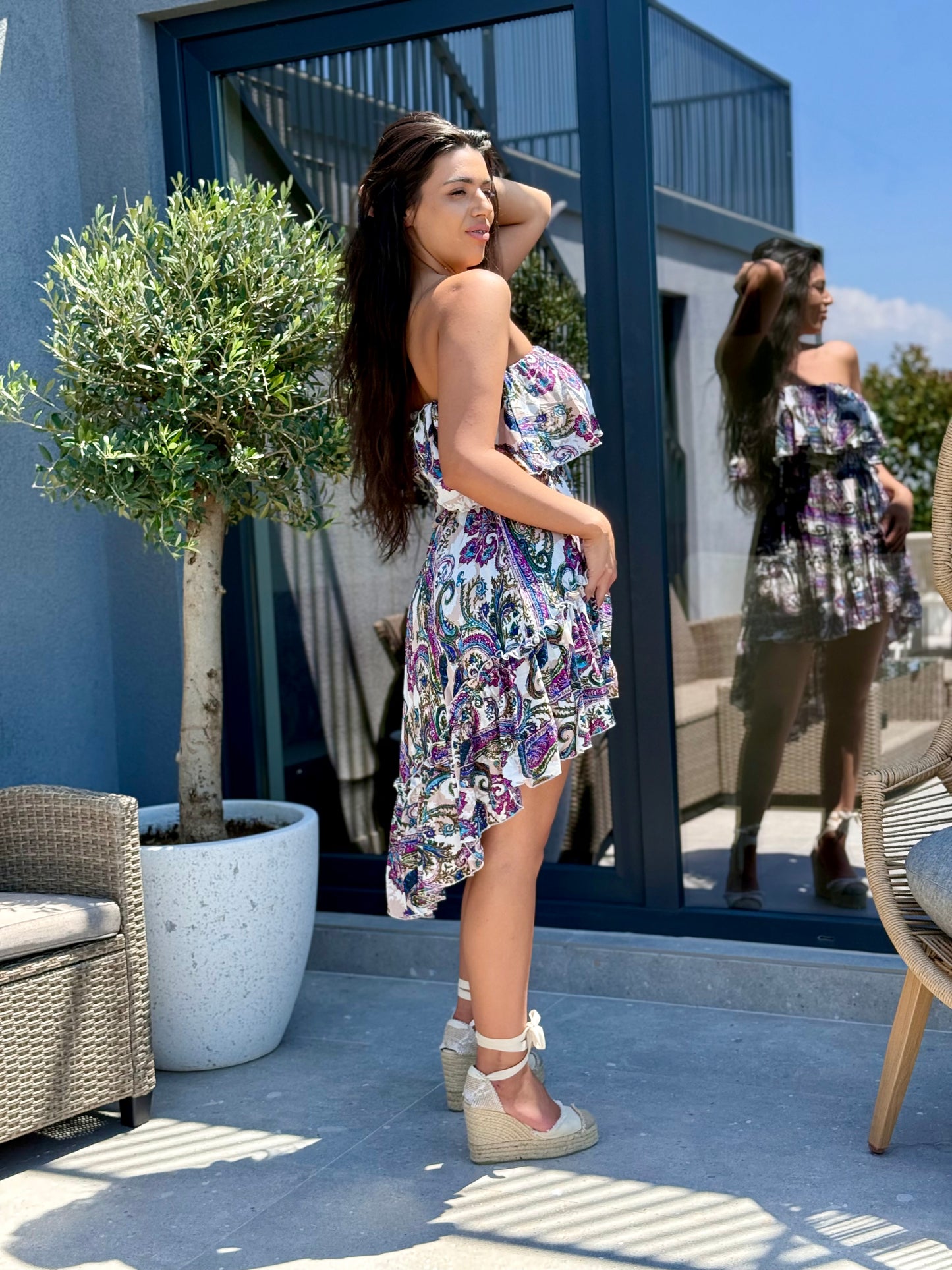 Rochie BELLA PRINT - Geometric Print