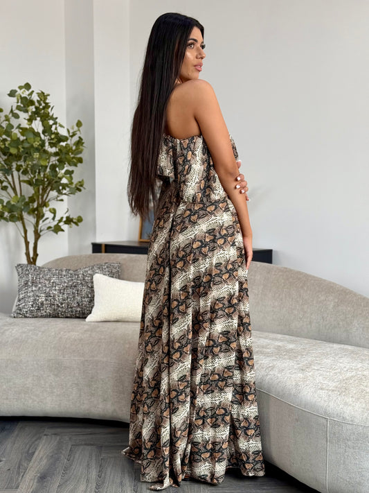 Rochie Lunga Eliza PRINT - Snake