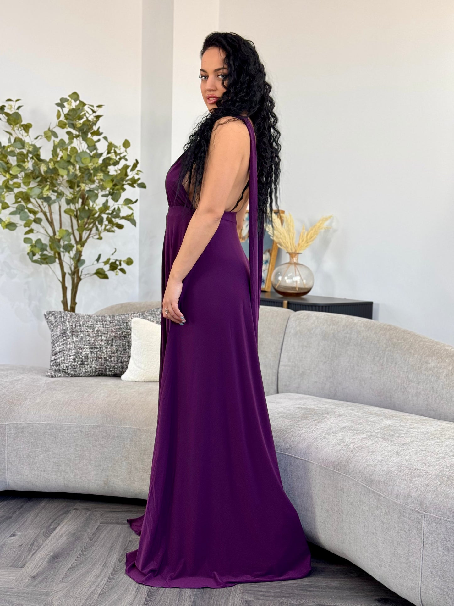 Rochie Versatila - Mov Inchis