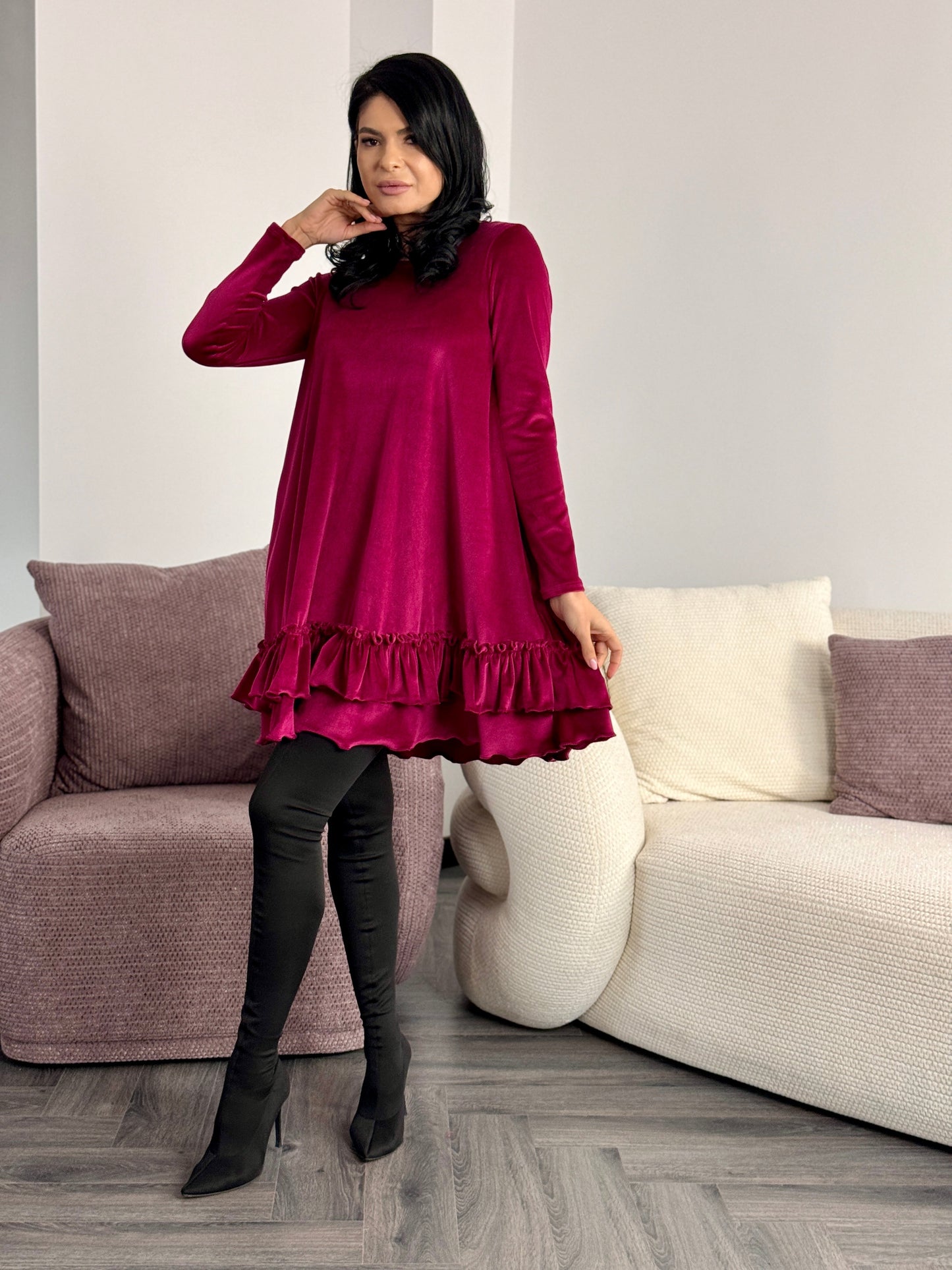 Rochie Alima - Bordo