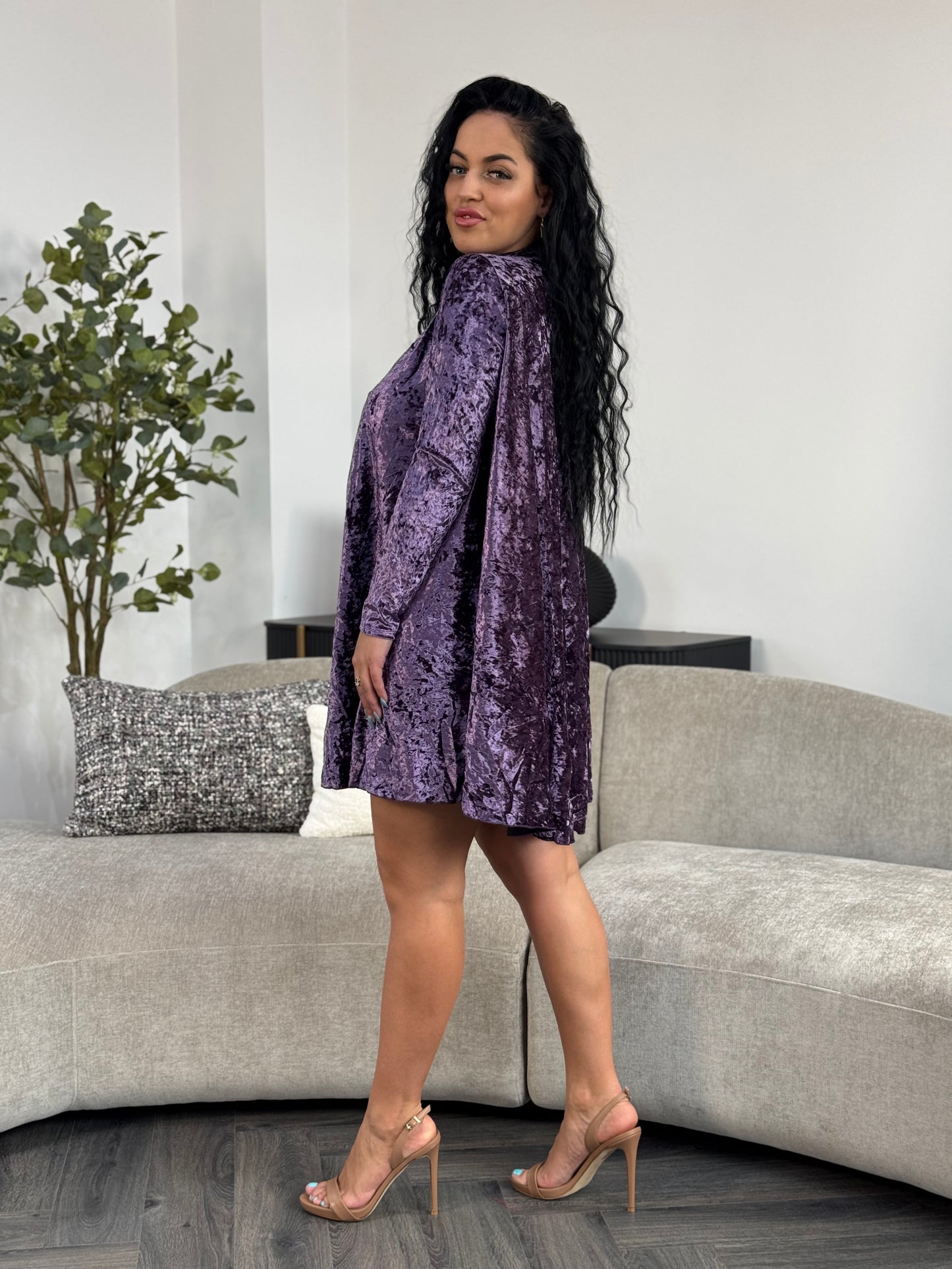 Rochie Valinca - Mov Regal