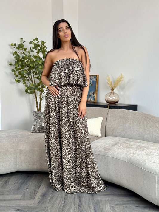 Rochie Lunga Eliza PRINT - Black Print