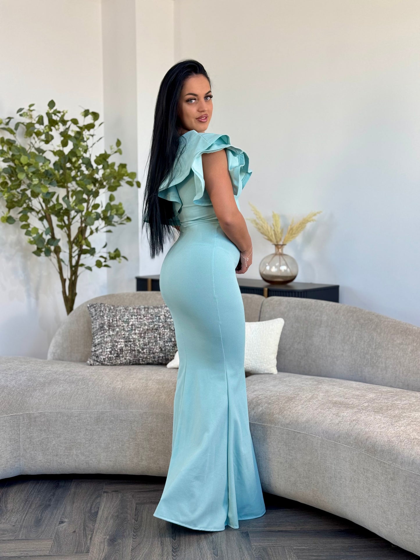 Rochie lunga SIMINA - Menta