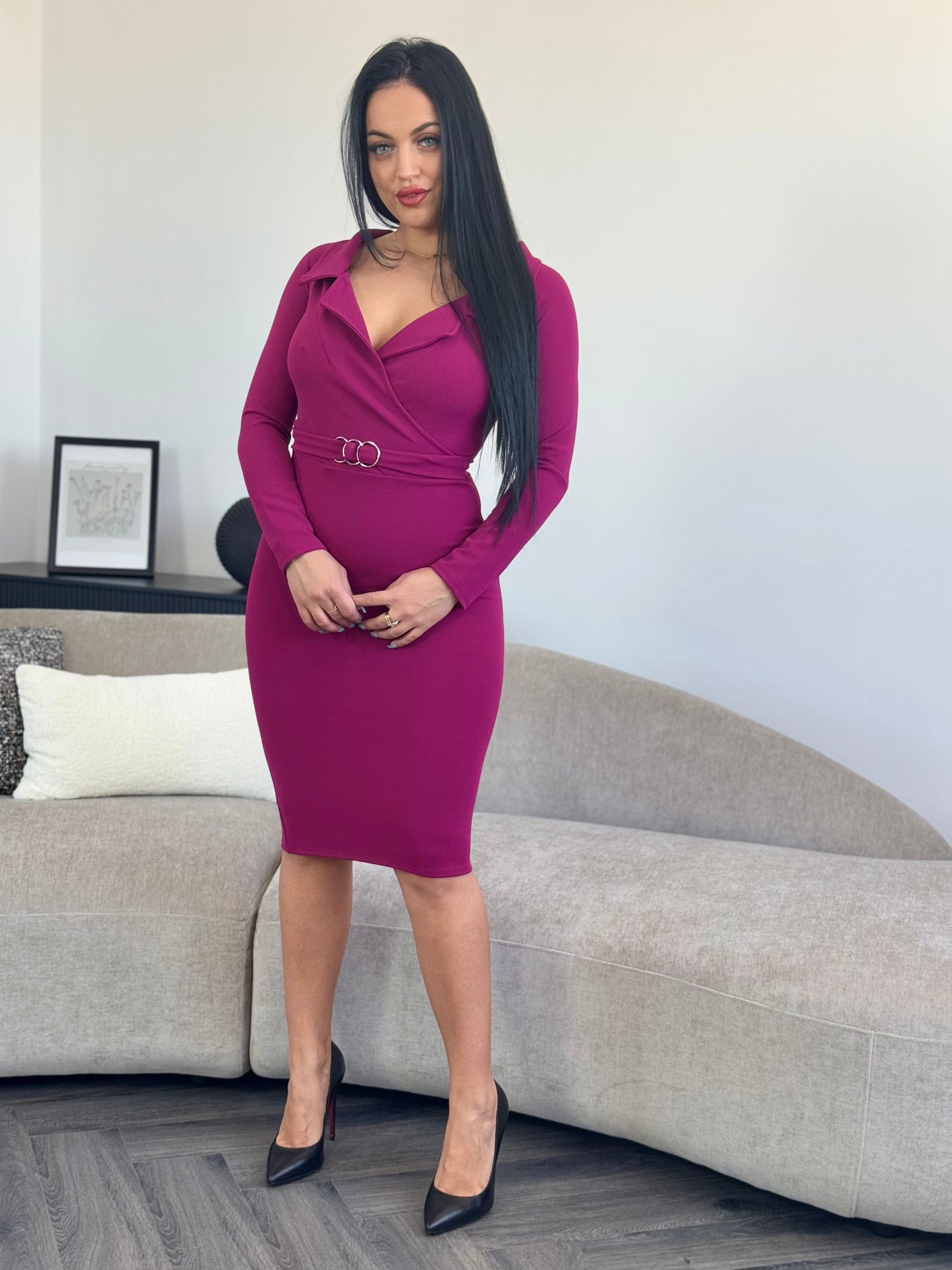 Rochie Carla - Mov Orhidee