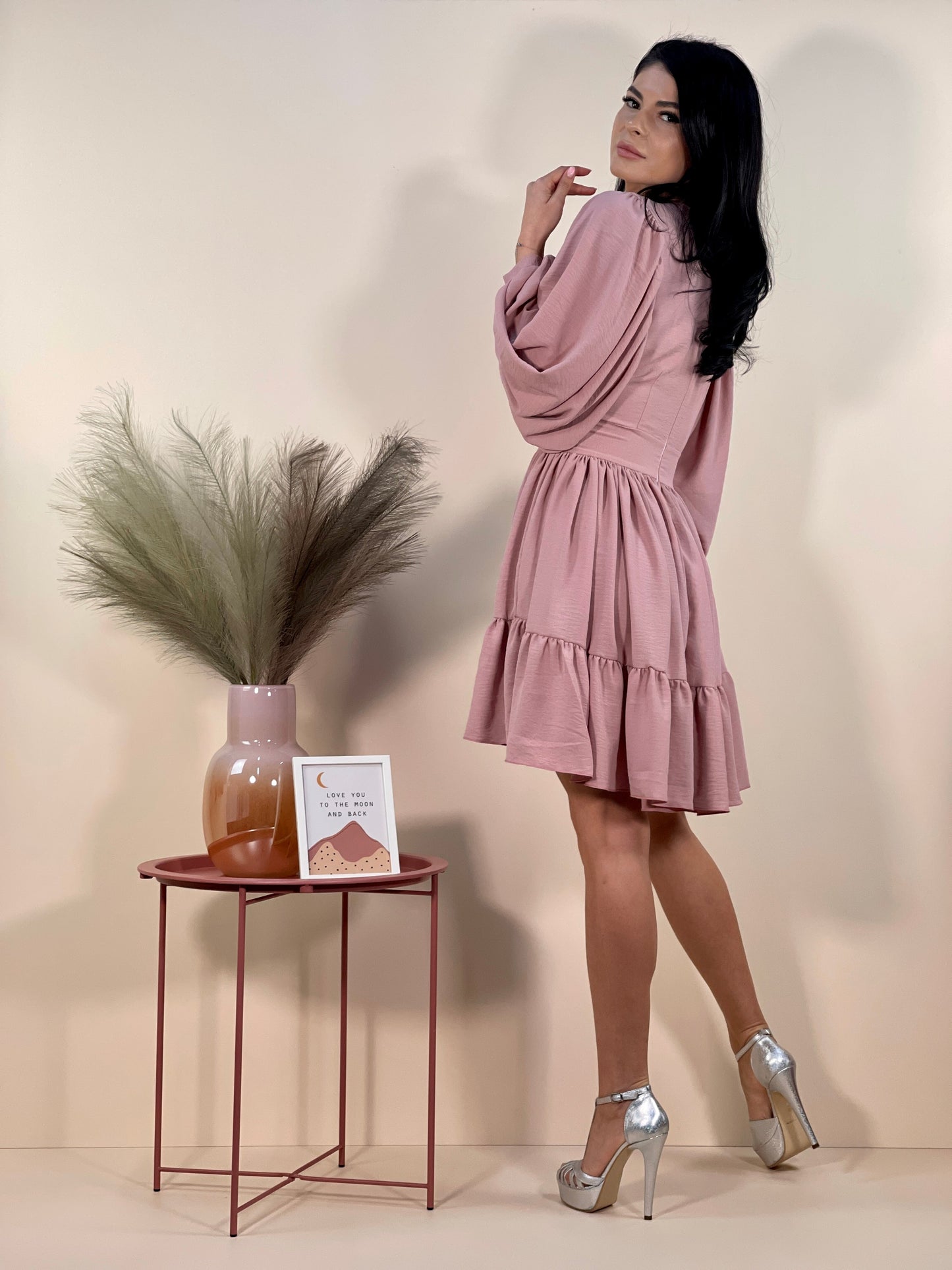 Rochie Christine - Roz Pudra