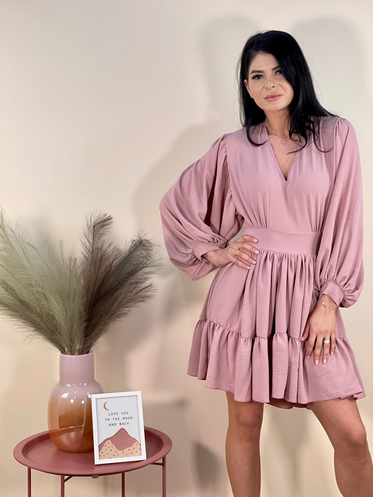 Rochie Christine - Roz Pudra