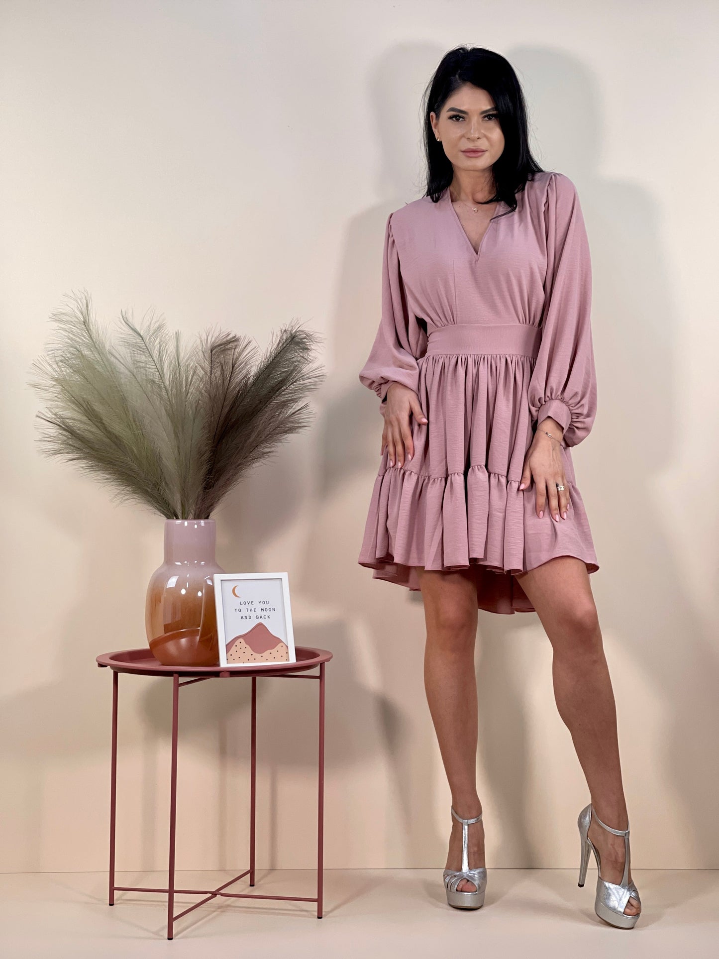 Rochie Christine - Roz Pudra