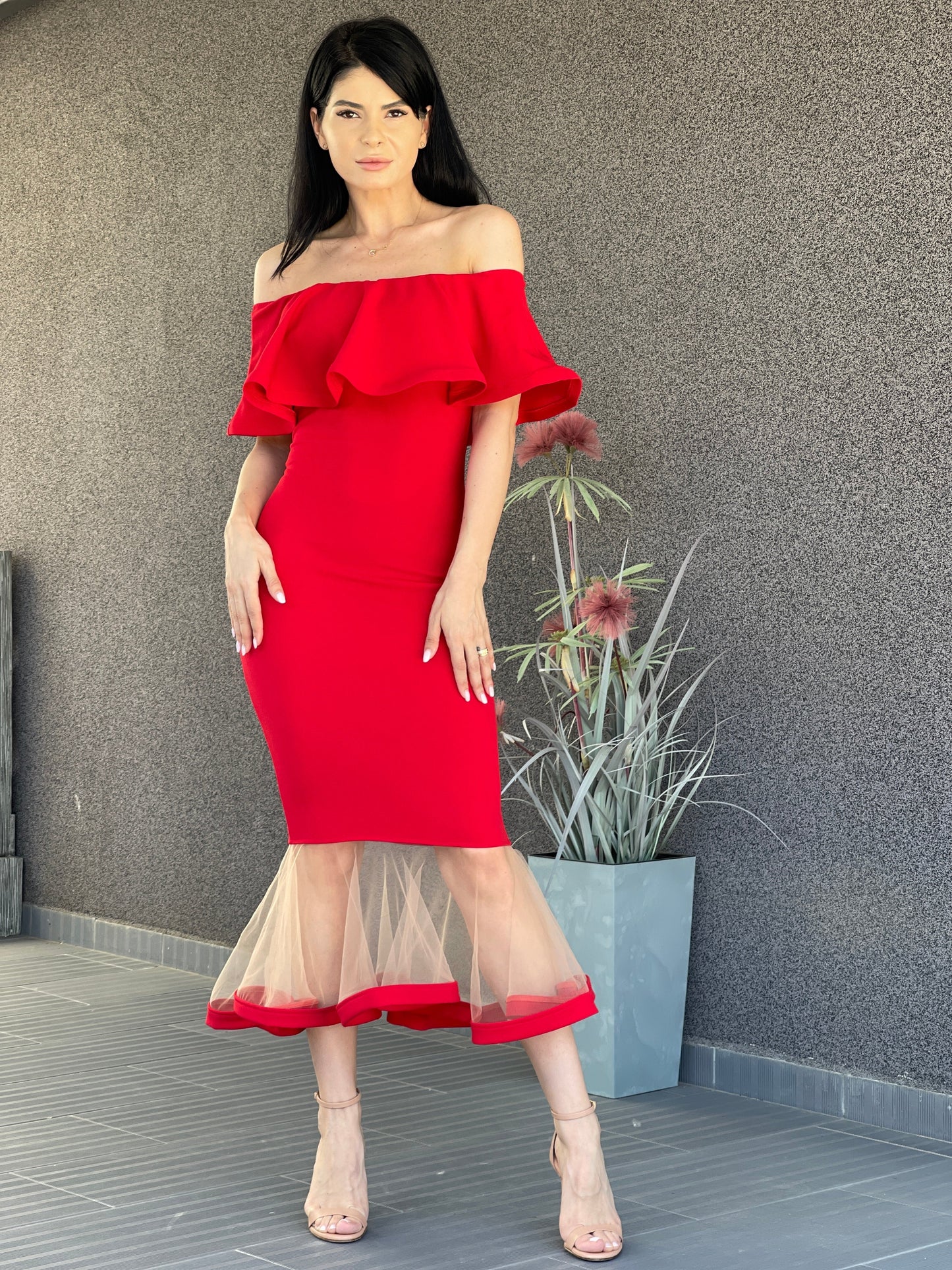 Rochie STEFANIA - Rosu