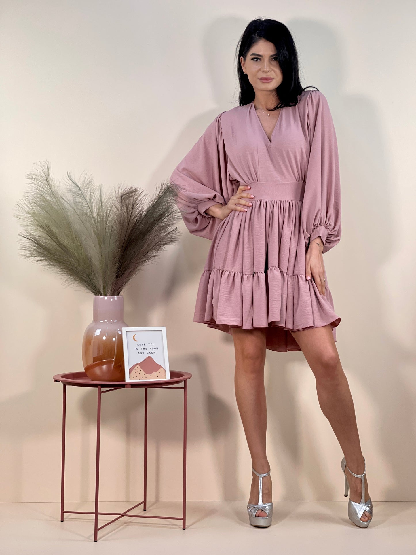 Rochie Christine - Roz Pudra